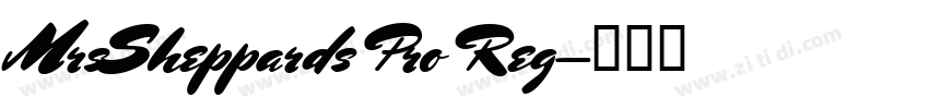 MrsSheppards Pro Reg字体转换